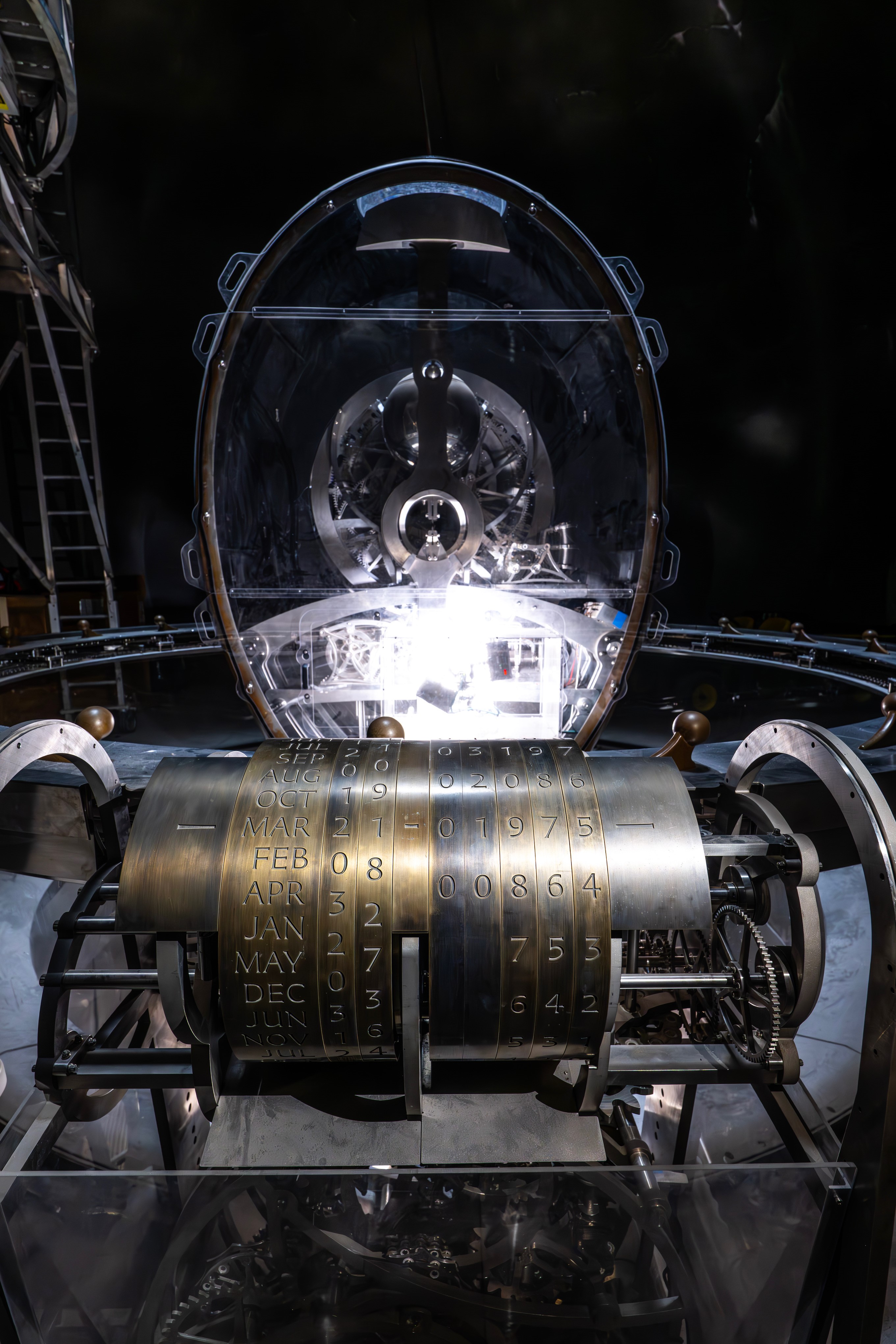 The 10,000 Year Clock — date display rollers